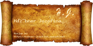 Hübner Jozefina névjegykártya